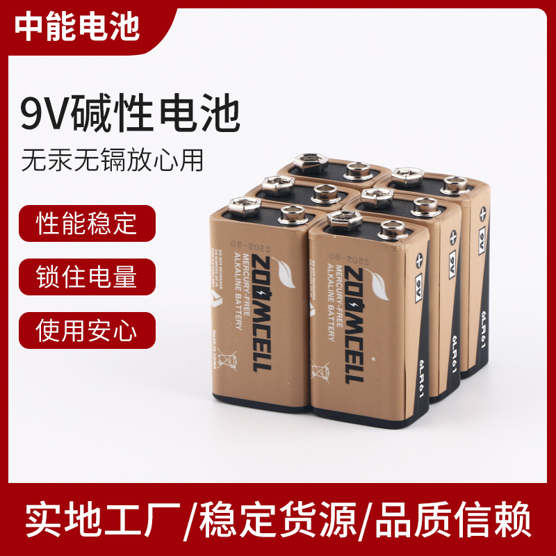  9V電池 6LR61堿性電池